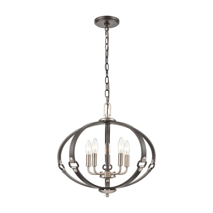 Atlas Lighting Armstrong Grove 20'' Wide 5Lt Chandelier, Espresso