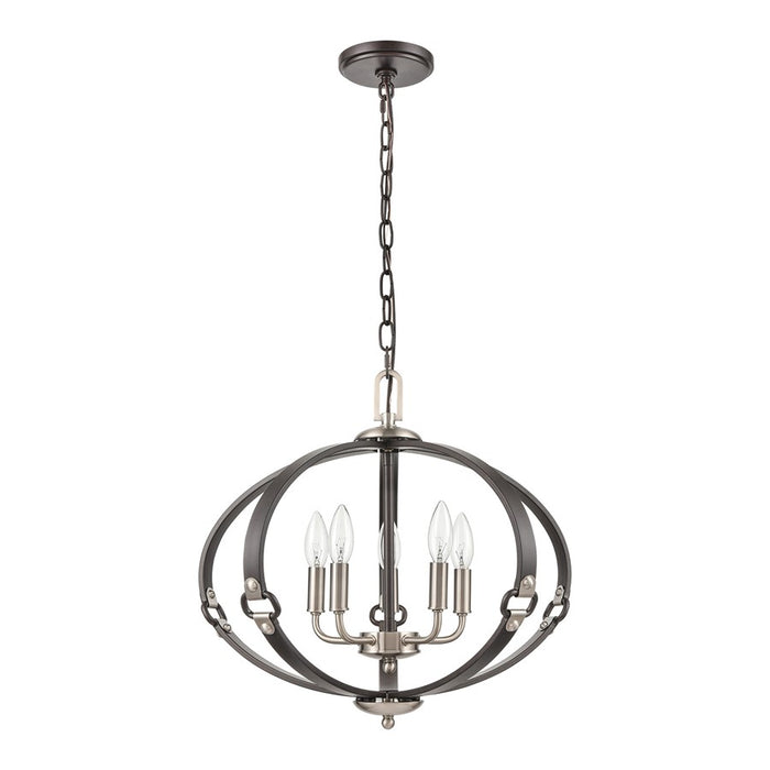Atlas Lighting Armstrong Grove 20'' Wide 5Lt Chandelier, Espresso