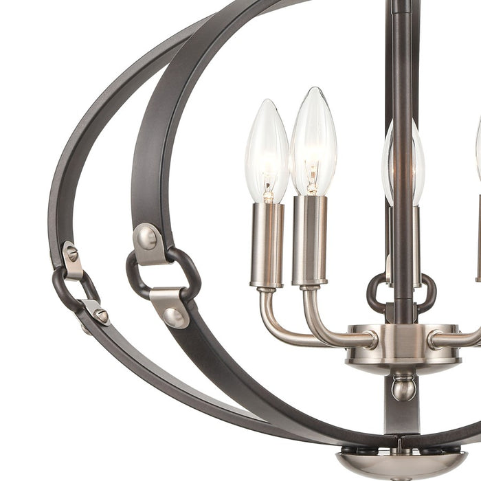 Atlas Lighting Armstrong Grove 20'' Wide 5Lt Chandelier, Espresso