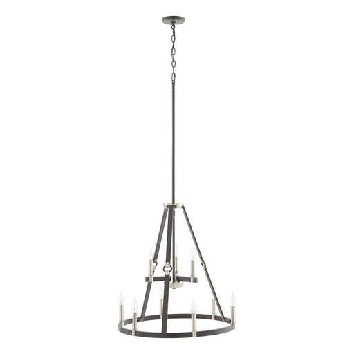 Atlas Lighting Armstrong Grove 25'' Wide 9Lt Chandelier, Espresso