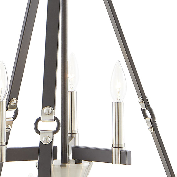 Atlas Lighting Armstrong Grove 25'' Wide 9Lt Chandelier, Espresso