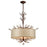 Atlas Lighting Asbury 26''W 4Lt Chandelier, Spanish Bronze/Beige