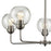 Atlas Lighting Astoria 28''W 5Lt Chandelier, Brushed Nickel/Clear