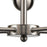 Atlas Lighting Astoria 28''W 5Lt Chandelier, Brushed Nickel/Clear