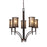 Atlas Lighting Barringer 29''W 5Lt Chandelier, Aged Bronze/Brown
