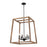Atlas Lighting Barrow 26'' Wide 6Lt Chandelier, Matte Black