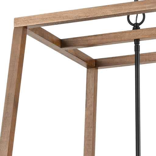 Atlas Lighting Barrow 26'' Wide 6Lt Chandelier, Matte Black