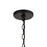 Atlas Lighting Barrow 26'' Wide 6Lt Chandelier, Matte Black