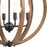 Atlas Lighting Barrow 22'' Wide 6Lt Chandelier, Matte Black