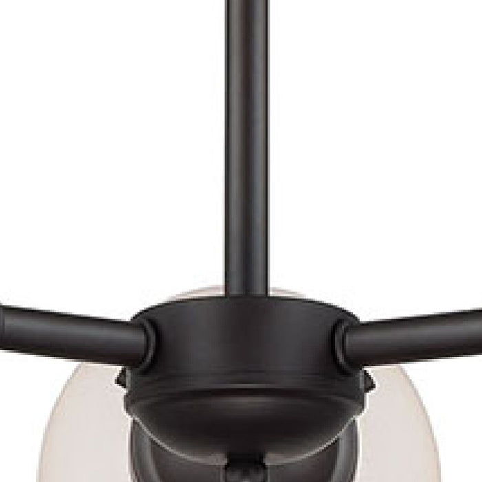 Atlas Lighting Beckett 22'' Wide 3Lt Chandelier, Bronze/White