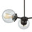 Atlas Lighting Beckett 22'' Wide 3Lt Chandelier, Bronze/Clear