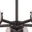Atlas Lighting Beckett 26'' Wide 5Lt Chandelier, Bronze/White
