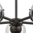 Atlas Lighting Beckett 26'' Wide 5Lt Chandelier, Bronze/Clear