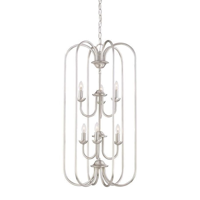 Atlas Lighting Bella 16.25'' Wide 6Lt Chandelier, Brushed Nickel