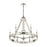 Atlas Lighting Bergamo 29'' Wide 6Lt Chandelier, Polished Nickel