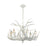Atlas Lighting Big Sky 25'' Wide 6Lt Chandelier, White