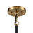 Atlas Lighting Blakeslee 33''W 8Lt Chandelier, Matte Black/Clear