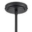 Atlas Lighting Boman 23'' Wide 3Lt Chandelier, Matte Black/Clear