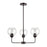 Atlas Lighting Boman 23'' Wide 3Lt Chandelier, Bronze/Clear