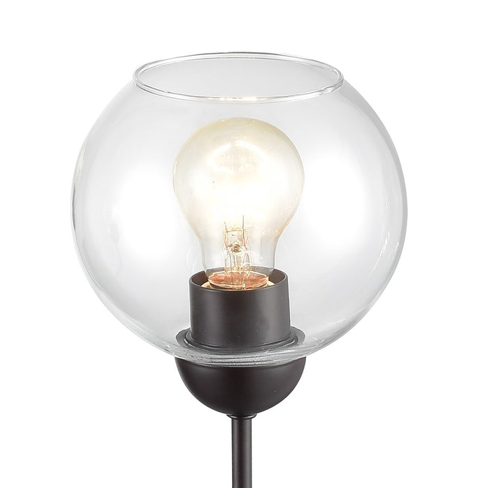 Atlas Lighting Boman 23'' Wide 3Lt Chandelier, Bronze/Clear