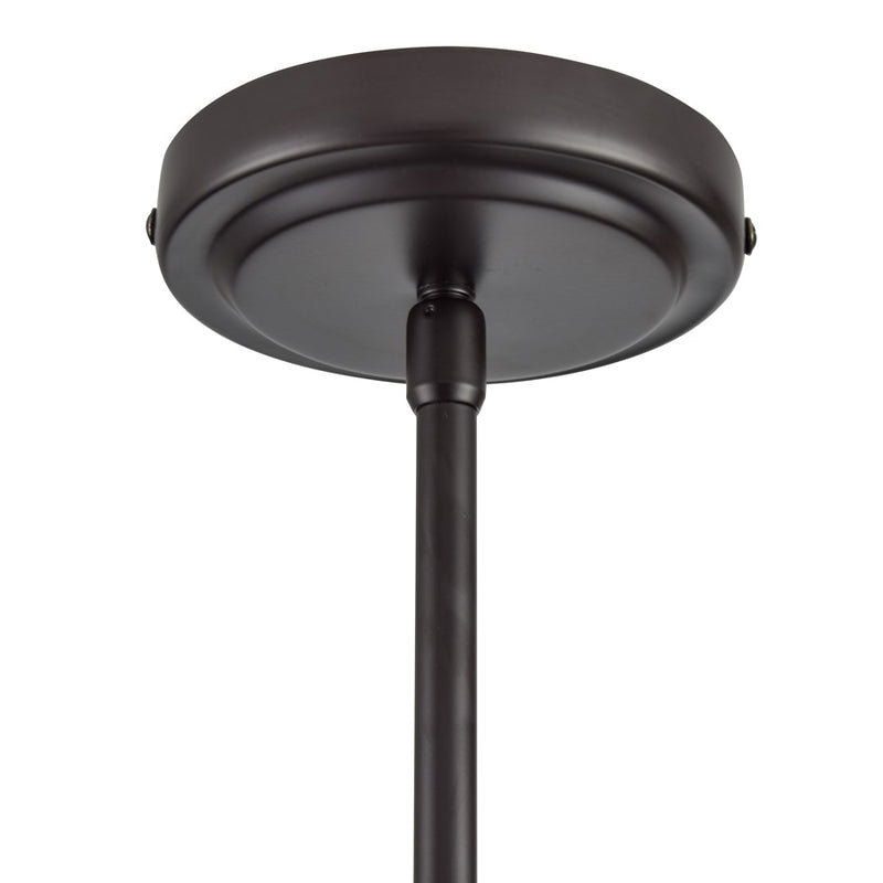 Atlas Lighting Boman 23in 3-Light Chandelier | Oil Rubbed Bronze and Clear Glass | Dining Room & Living Room | 23 x 23 x 14 in | Model CL11085-BZ