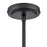 Atlas Lighting Boman 28'' Wide 5Lt Chandelier, Matte Black/Clear