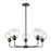Atlas Lighting Boman 28'' Wide 5Lt Chandelier, Bronze/Clear