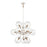 Atlas Lighting Boudreaux 25''W 12Lt Chandelier, Matte White/Clear