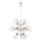 Atlas Lighting Boudreaux 25''W 12Lt Chandelier, Matte White/Clear