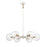 Atlas Lighting Boudreaux 28''W 6Lt Chandelier, Matte White/Clear