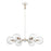 Atlas Lighting Boudreaux 28''W 6Lt Chandelier, Matte White/Clear