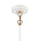 Atlas Lighting Boudreaux 28''W 6Lt Chandelier, Matte White/Clear