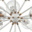 Atlas Lighting Boudreaux 32''W 18Lt Chandelier, Matte White/Clear