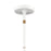 Atlas Lighting Boudreaux 32''W 18Lt Chandelier, Matte White/Clear
