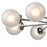 Atlas Lighting Boudreaux 36'' Wide 8Lt Chandelier, Nickel/White