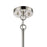 Atlas Lighting Boudreaux 36'' Wide 8Lt Chandelier, Nickel/White