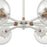 Atlas Lighting Boudreaux 36''W 8Lt Chandelier, Matte White/Clear