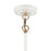 Atlas Lighting Boudreaux 36''W 8Lt Chandelier, Matte White/Clear