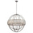 Atlas Lighting Bradington 32'' Wide 8Lt Chandelier, Zinc/Gray