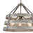 Atlas Lighting Brigantine 18'' Wide 3Lt Chandelier, Driftwood/Gray
