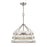 Atlas Lighting Brigantine 18''W 3Lt Chandelier, Nickel/Beige/White