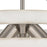 Atlas Lighting Brigantine 18''W 3Lt Chandelier, Nickel/Beige/White