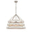 Atlas Lighting Brigantine 24''W 5Lt Chandelier, Nickel/Beige/White