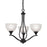 Atlas Lighting Bristol Lane 23'' Wide 3Lt Chandelier, Bronze/White