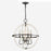 Atlas Lighting Brownell 20'' Wide 4Lt Chandelier, Anvil Iron