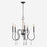 Atlas Lighting Brownell 24.5'' Wide 5Lt Chandelier, Anvil Iron