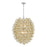 Atlas Lighting Bubble Up 26'' Wide 6Lt Chandelier, Chrome/AMber
