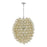 Atlas Lighting Bubble Up 26'' Wide 6Lt Chandelier, Chrome/AMber