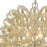 Atlas Lighting Bubble Up 26'' Wide 6Lt Chandelier, Chrome/AMber