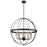 Atlas Lighting Caldwell 32'' Wide 8Lt Chandelier, Matte Black